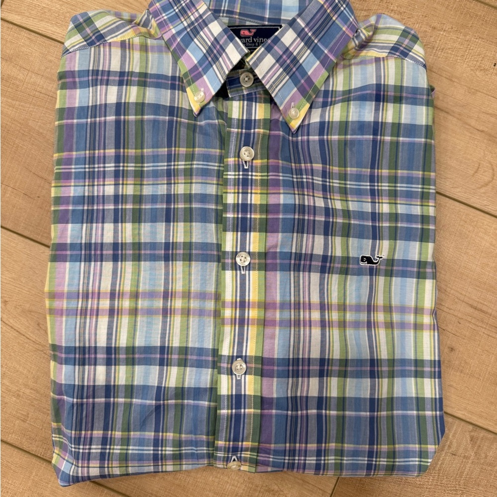 Vineyard Vines Men's Multicolor Plaid Shirt